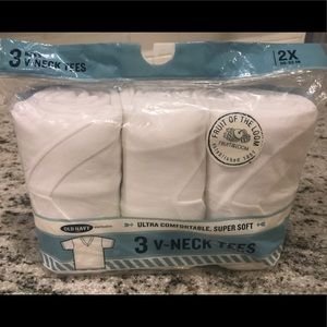 NWT 3 Pack Men's Old Navy V Neck Tee Shirts 2XL